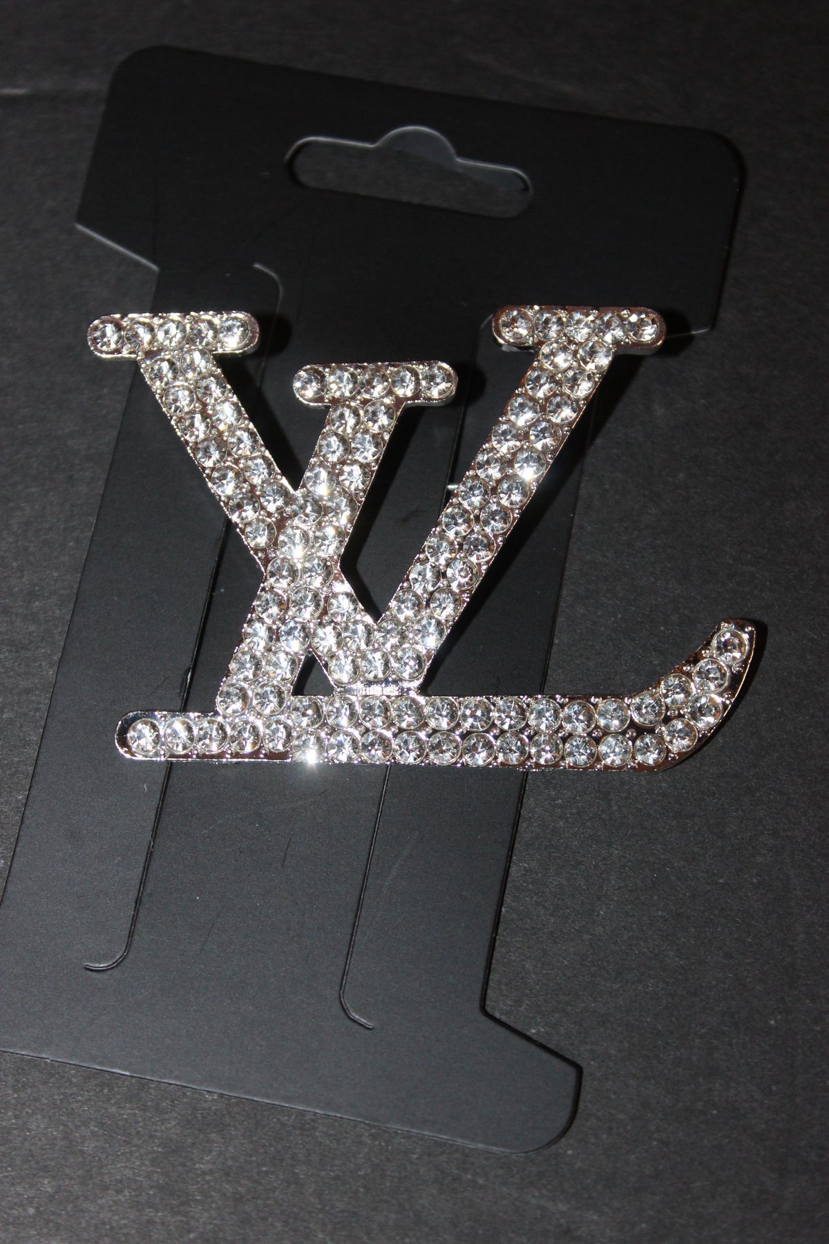 Silver & Rhinestone Brooch Pin