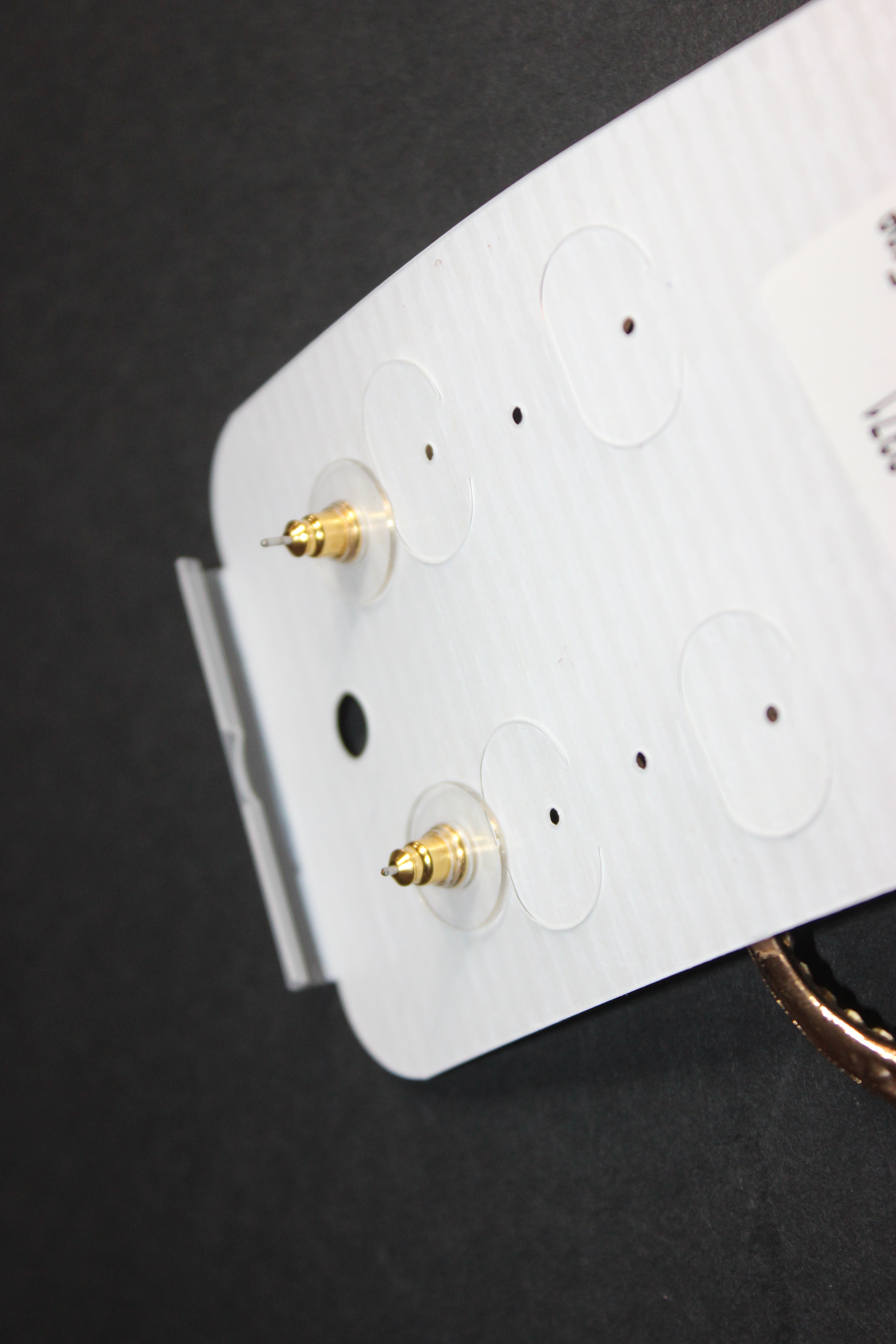 Iridescent & Clear Rhinestone Earrings