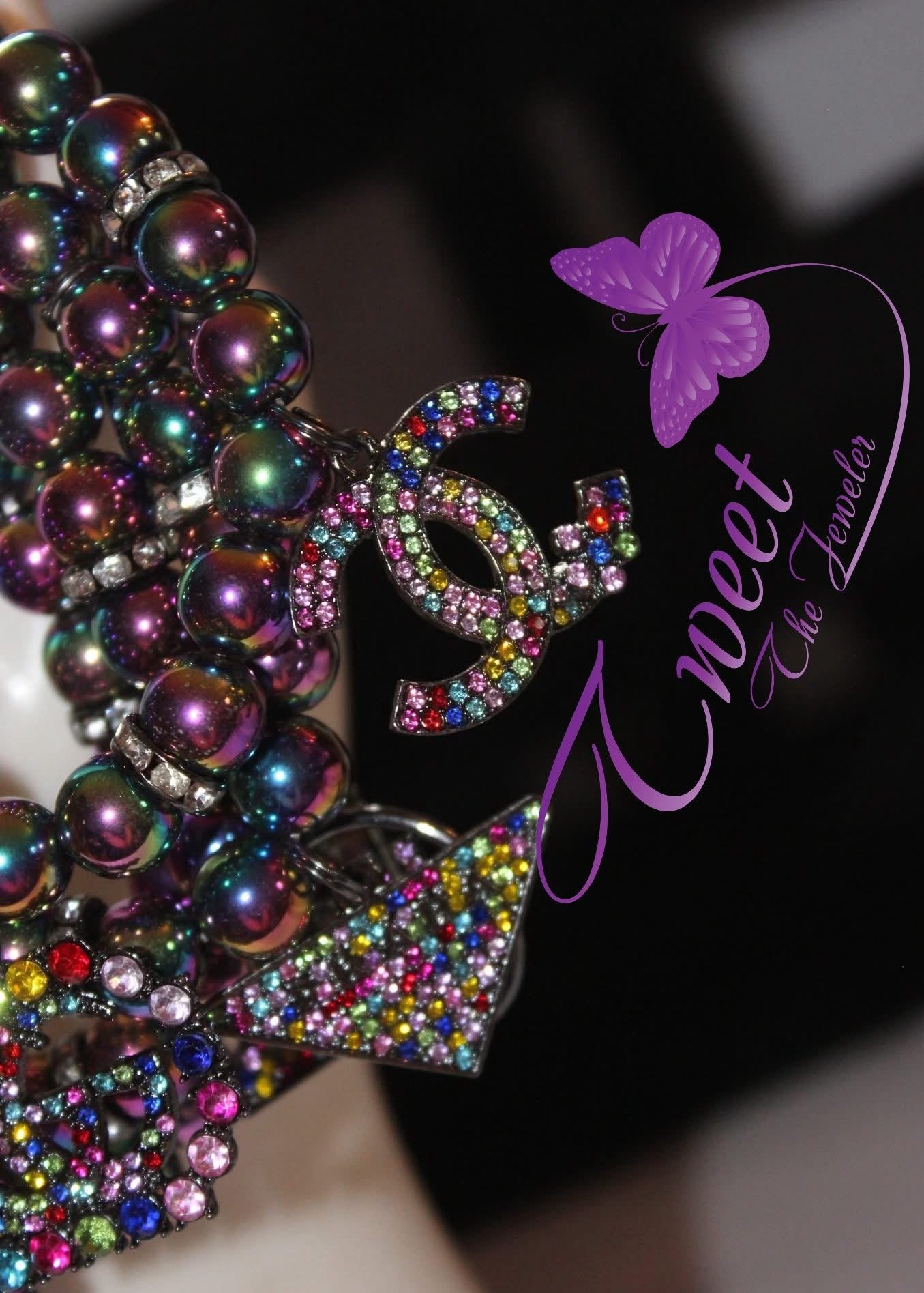 4 Piece Multicolored Charm Bracelet Set