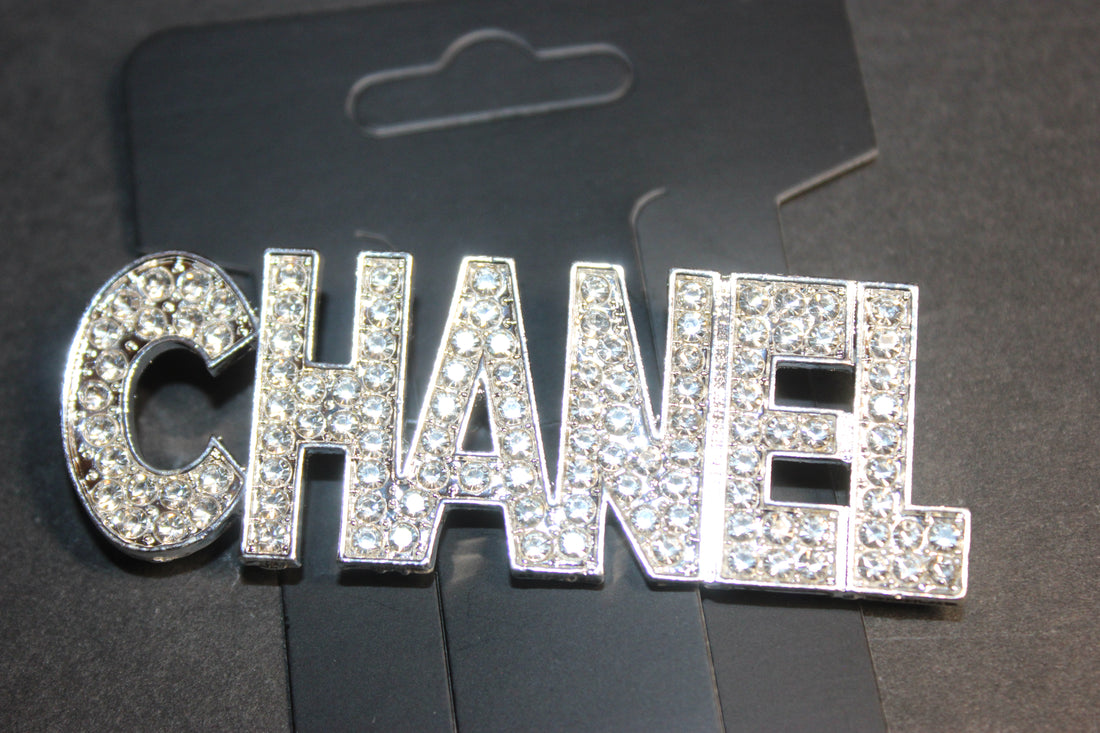 Rhinestone Silver Brooch Pin