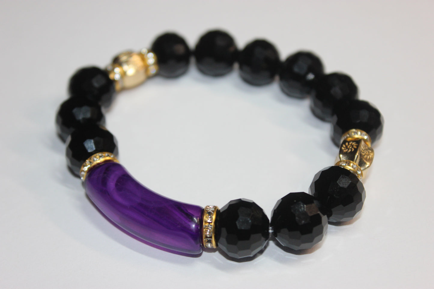 Black/Purple/Gold Black Ice Bracelet