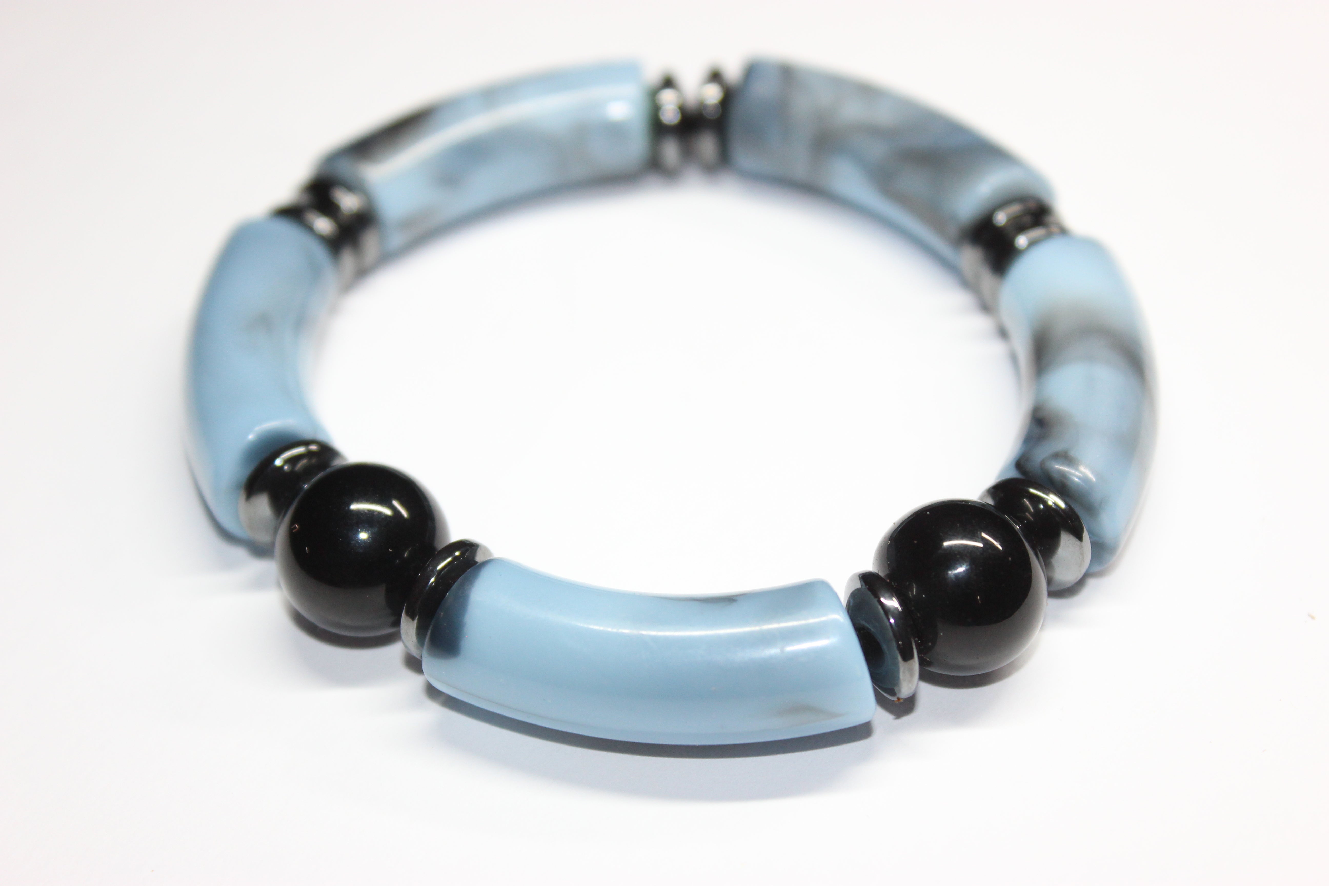 Shades Of Marble Blue & Black Onré Bracelet