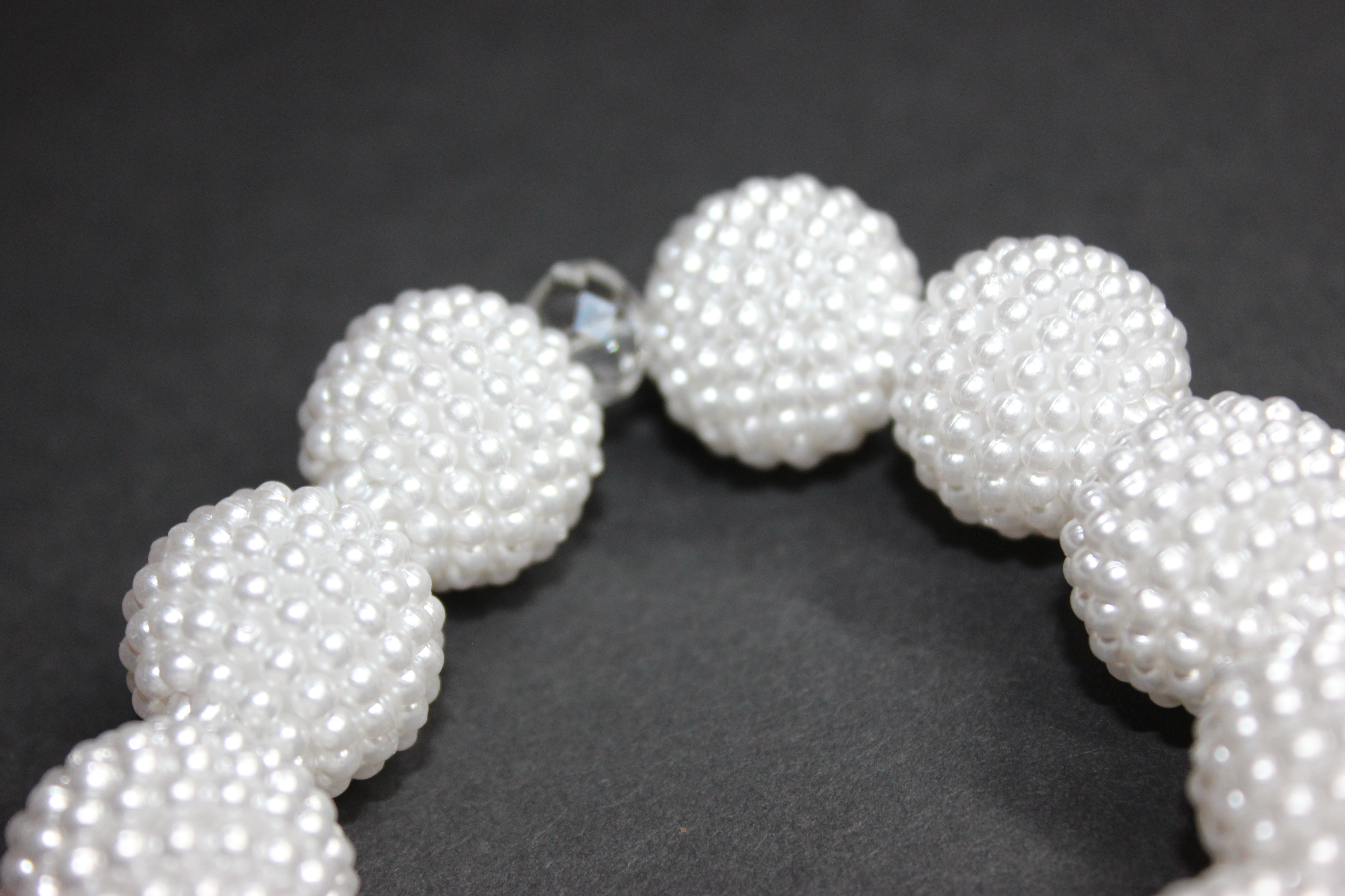 White Large Pearl Bracelet