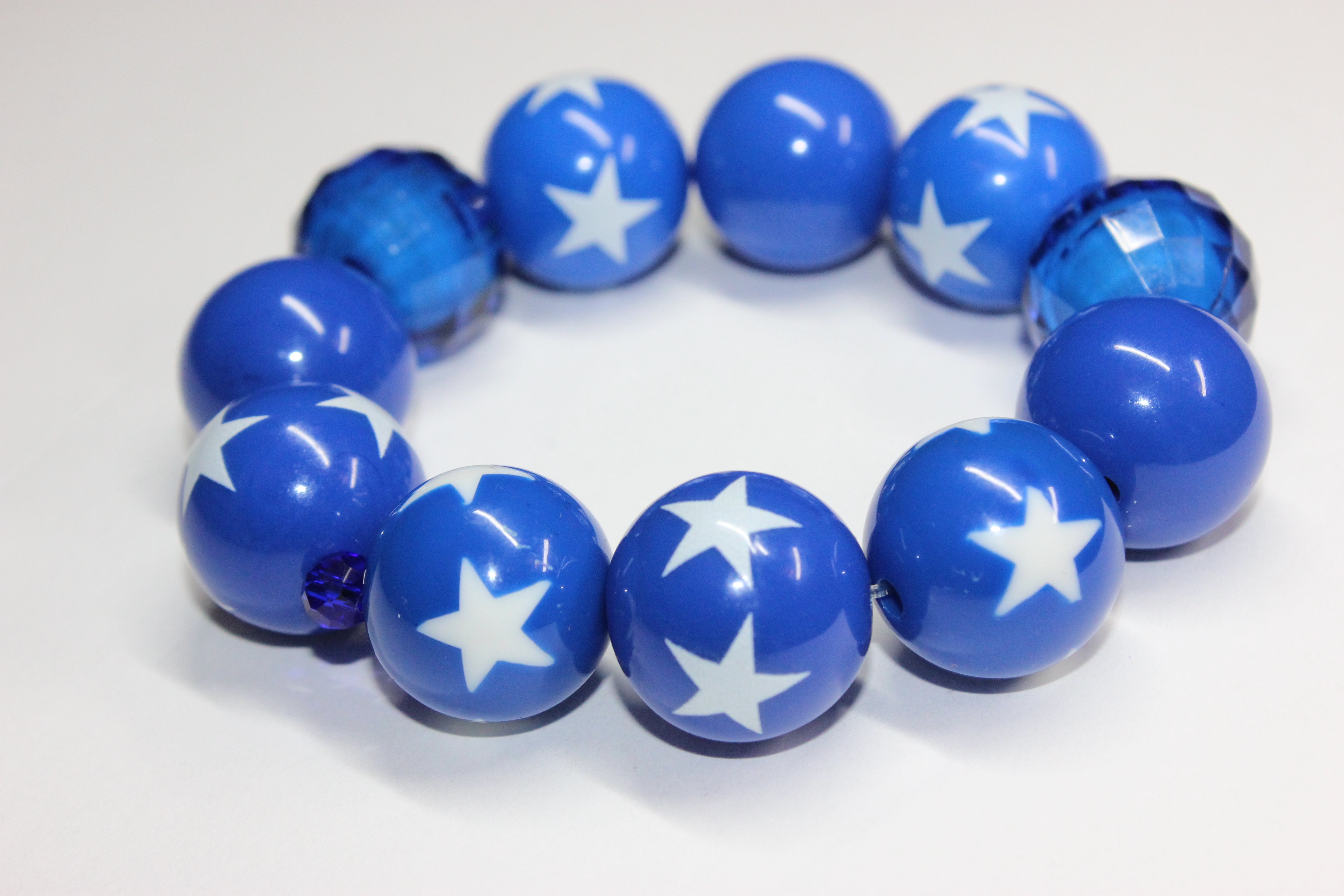 Large Blue & White Bracelet