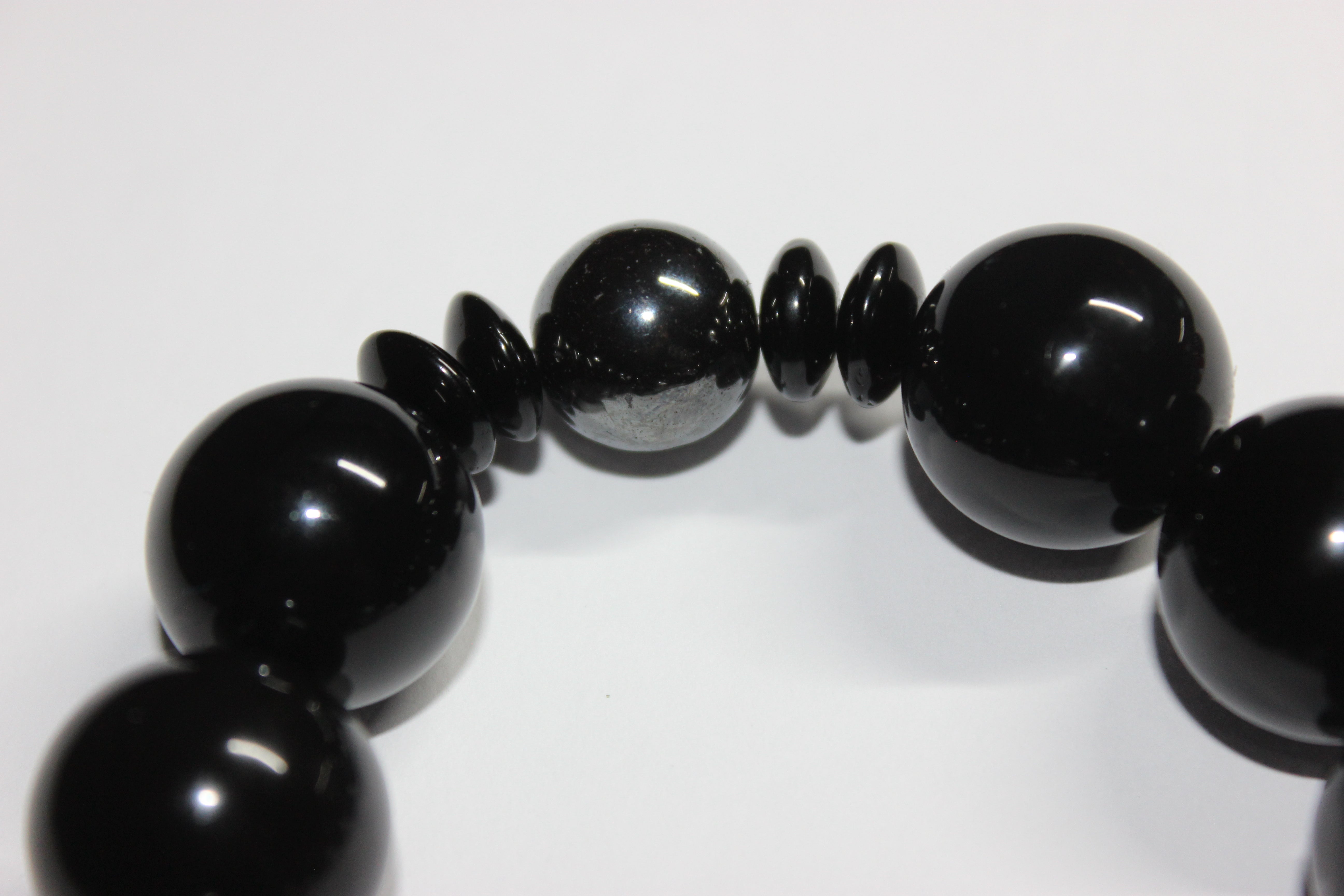 Black & Grey Beaded Bracelet