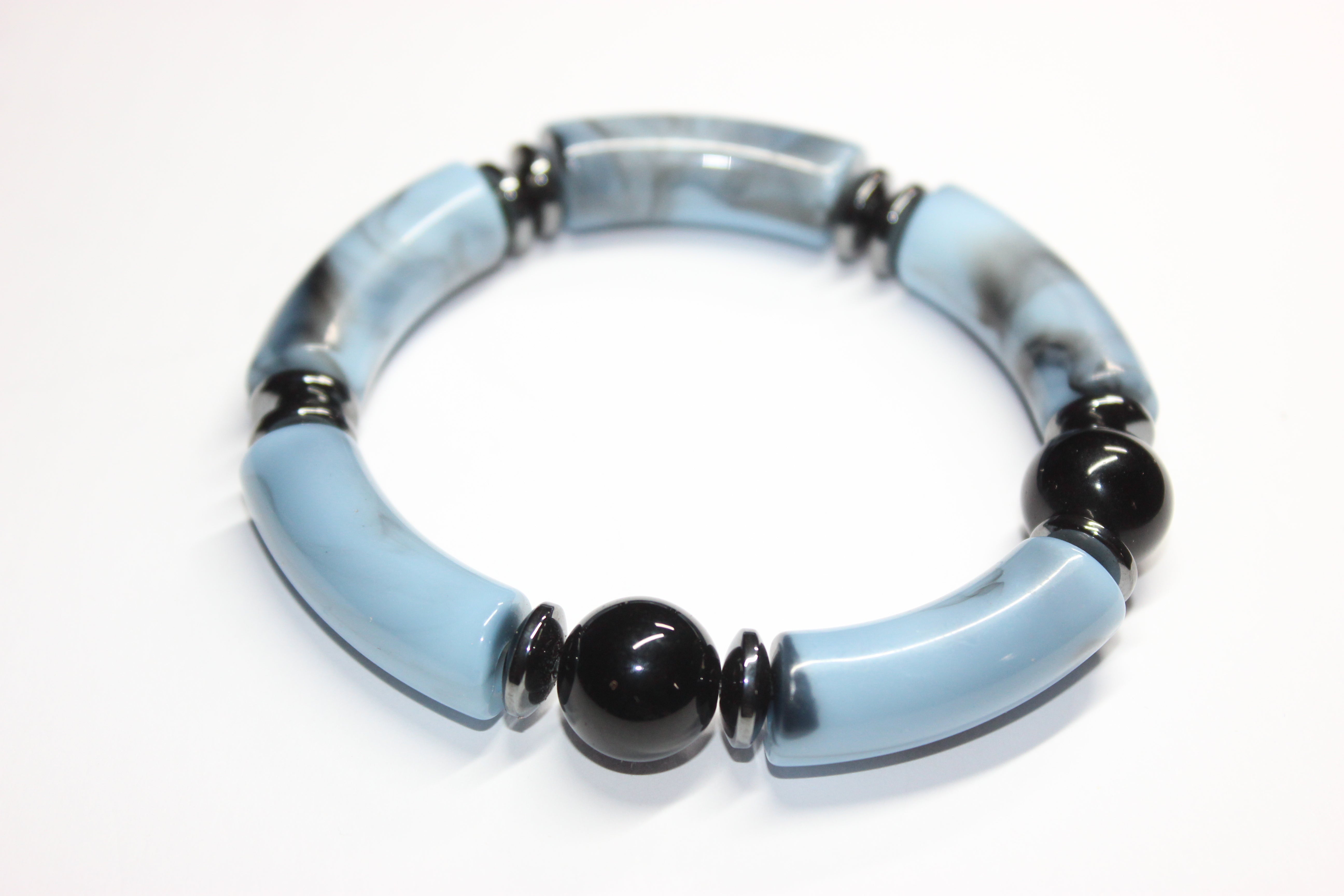 Shades Of Marble Blue & Black Onré Bracelet