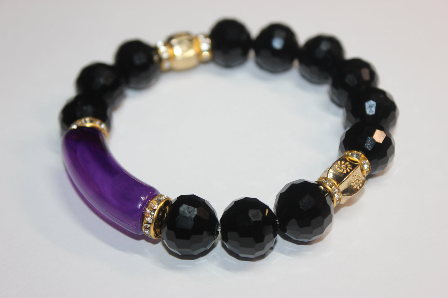 Black/Purple/Gold Black Ice Bracelet