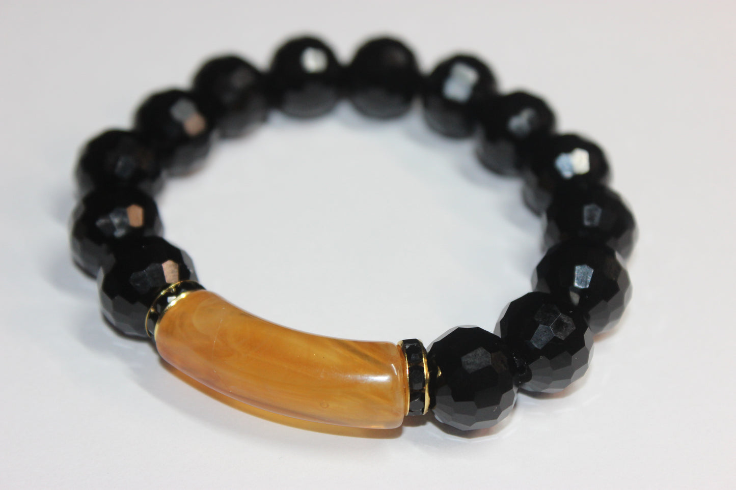 Topaz Marble/Gold Black Ice Bracelet