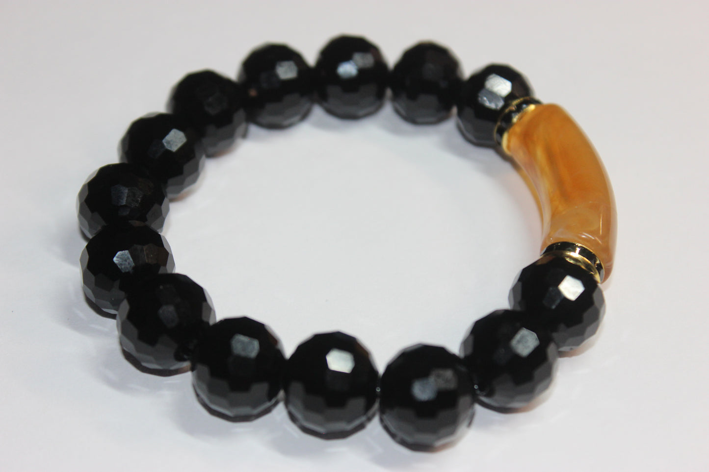 Topaz Marble/Gold Black Ice Bracelet