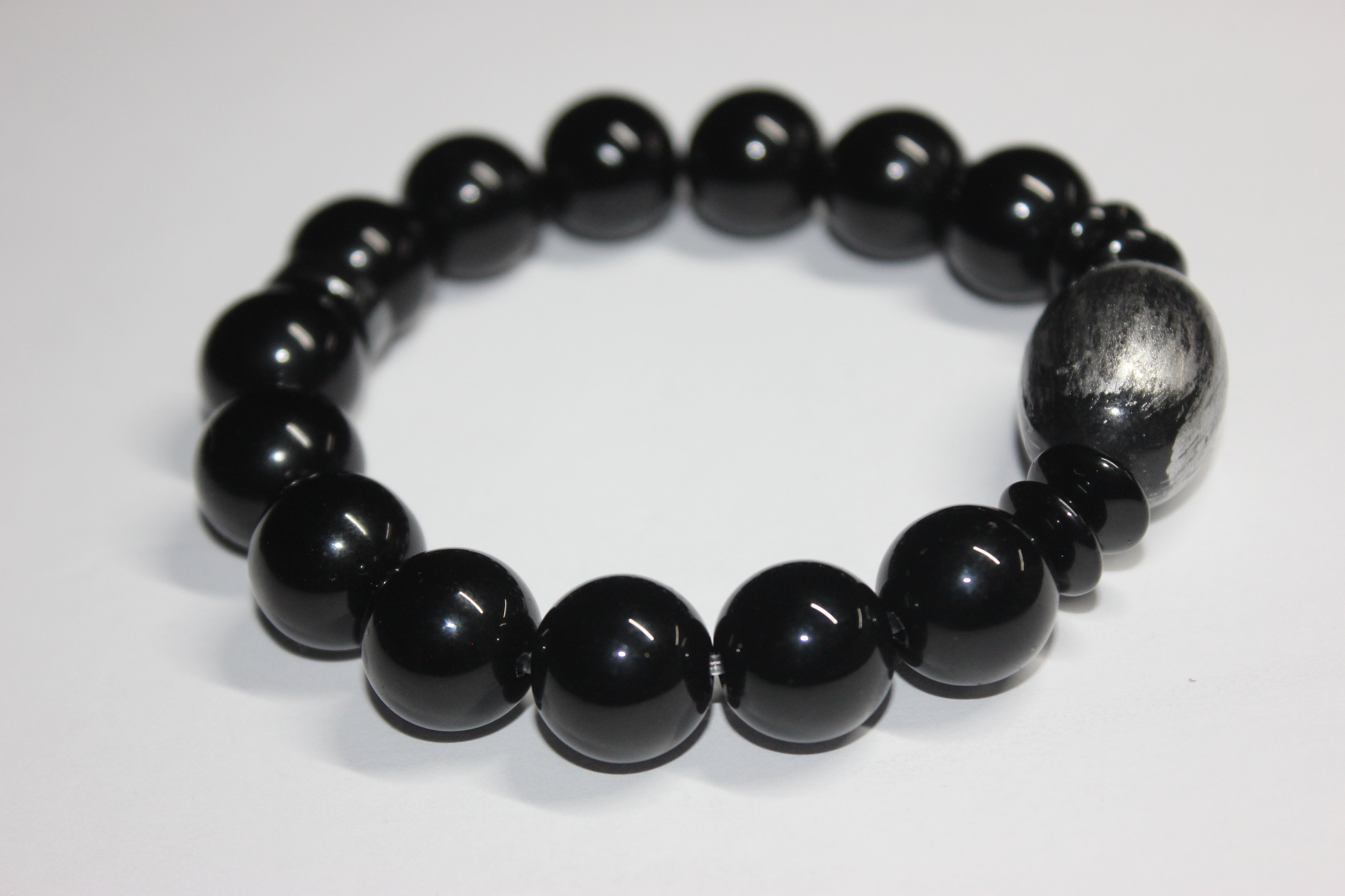 Black & Grey Beaded Bracelet
