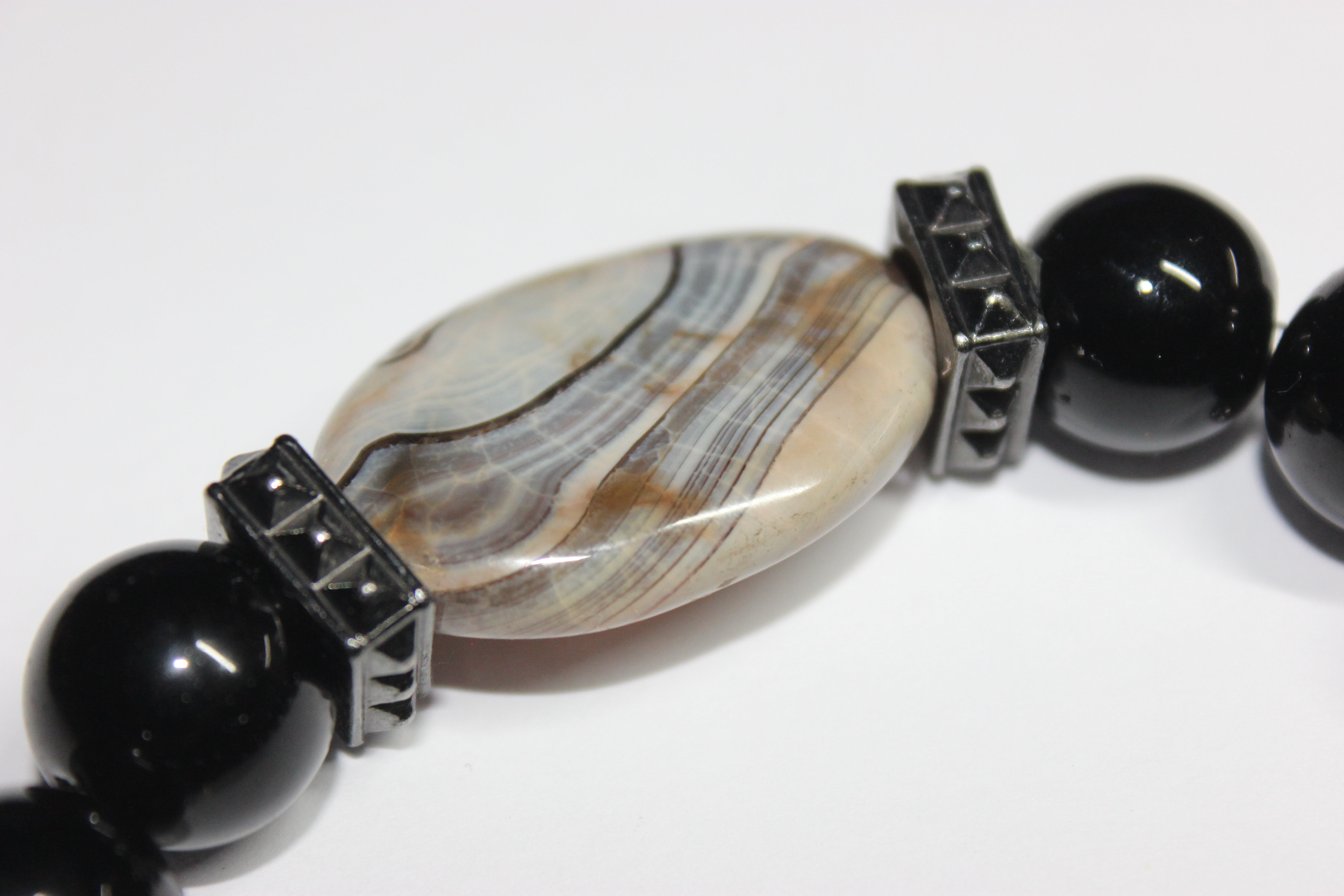 Jobi Black Beaded Bracelet