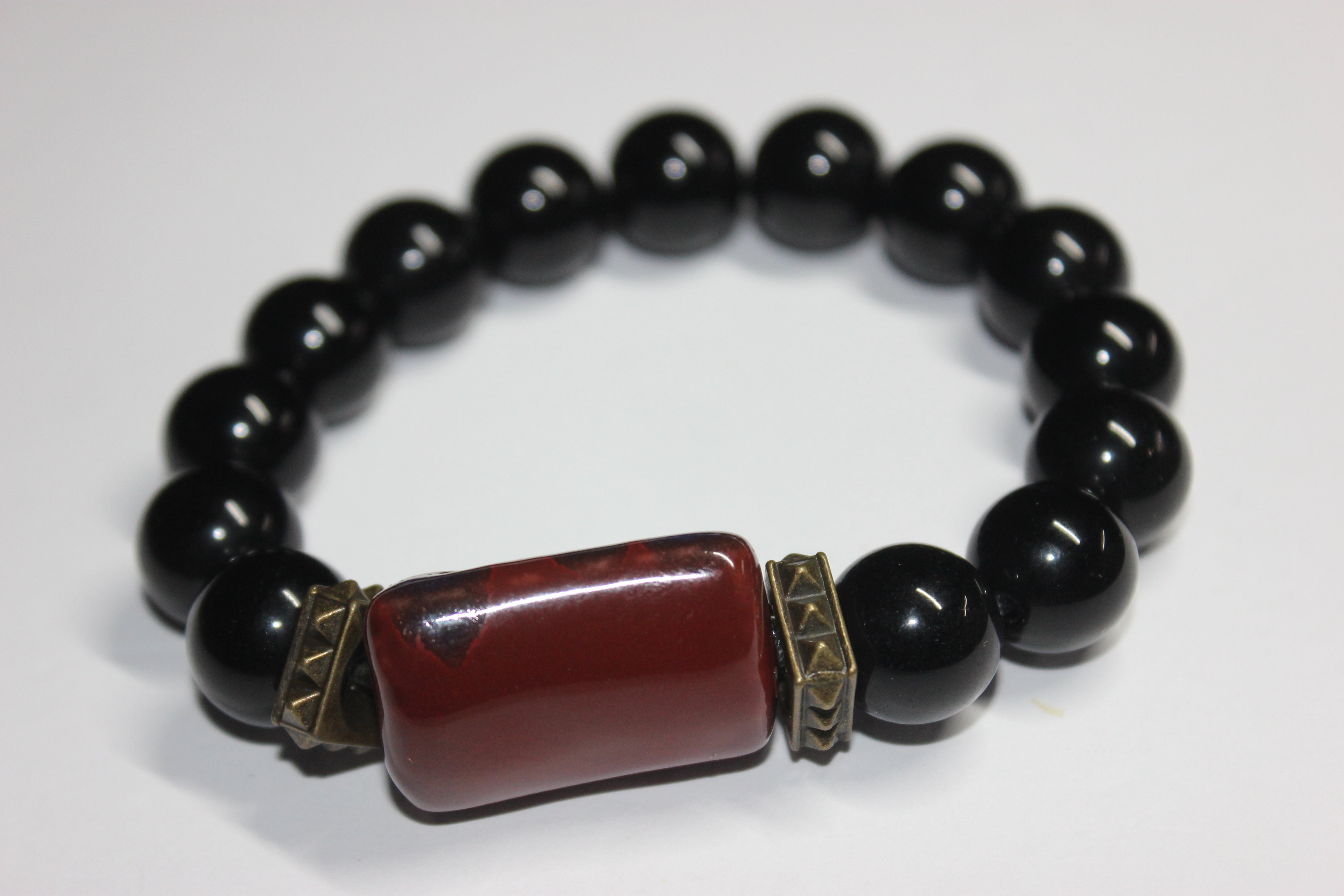 Blárkiv Black Beaded Bracelet