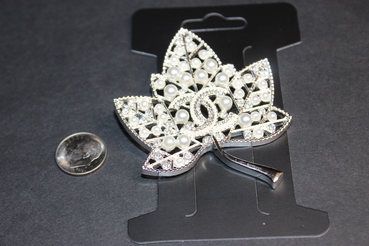 Pearl & Silver Brooch Pin