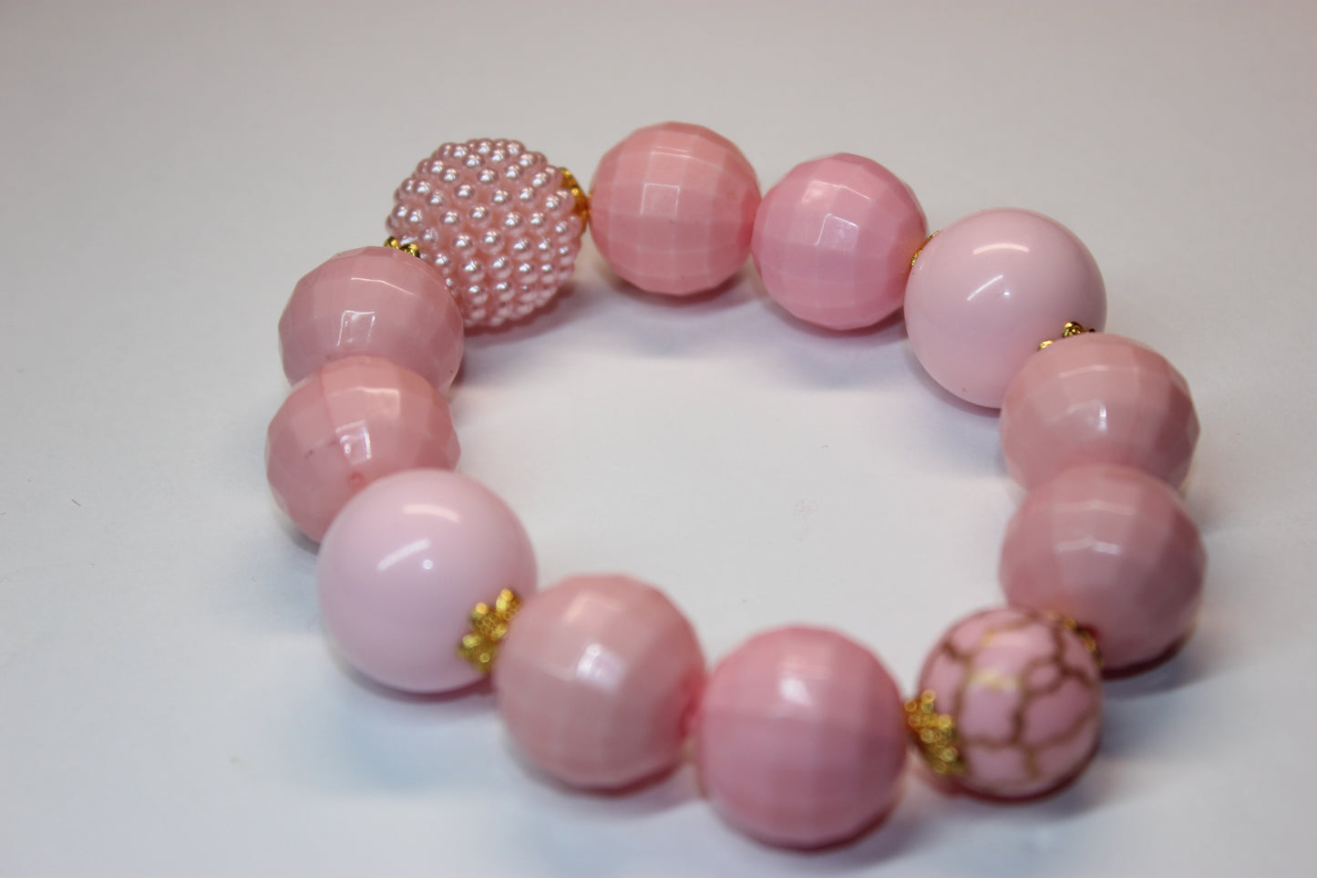 Pink & Gold Bracelet
