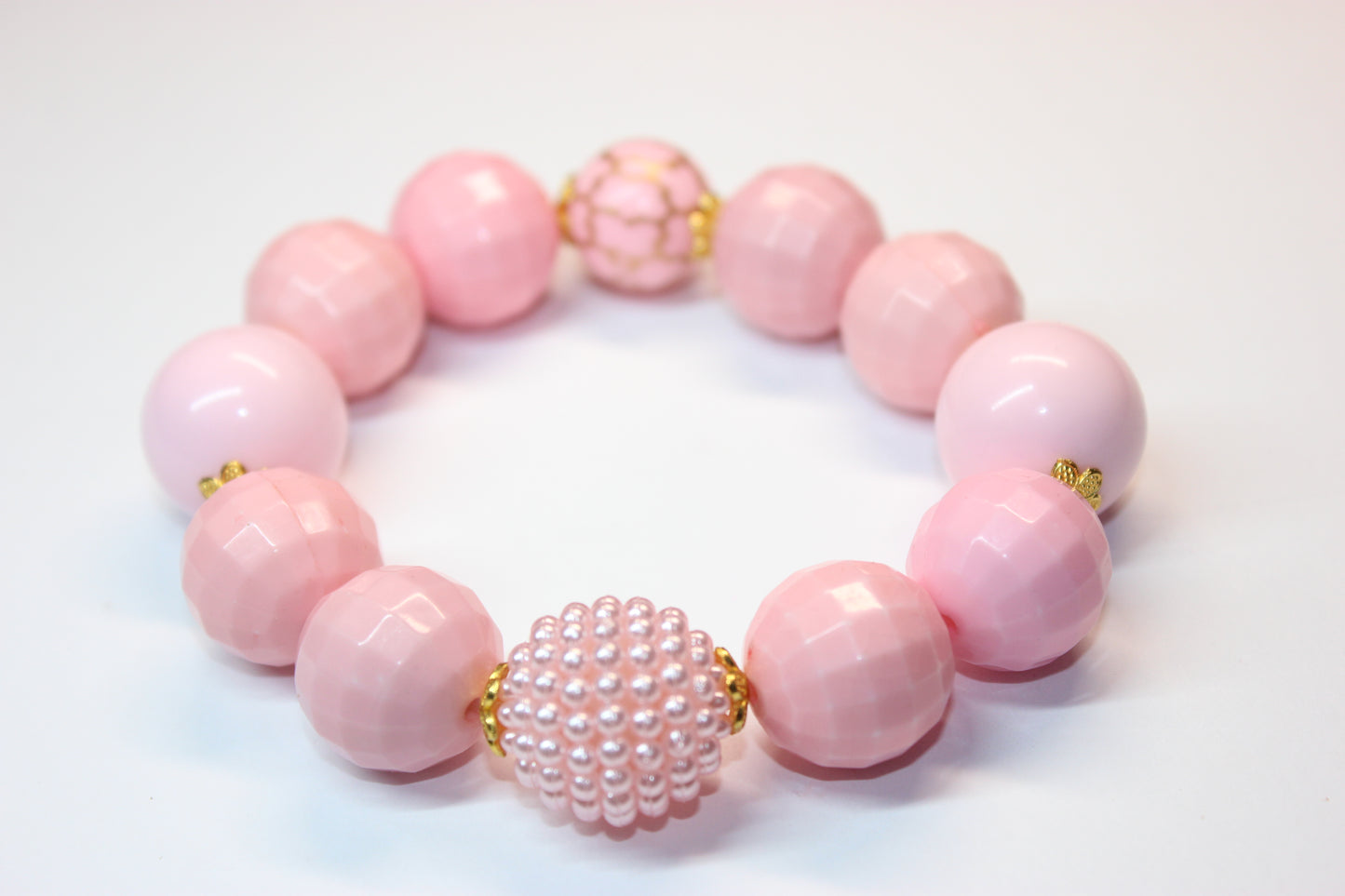Pink & Gold Bracelet