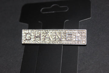 Rhinestone Silver Brooch Pin