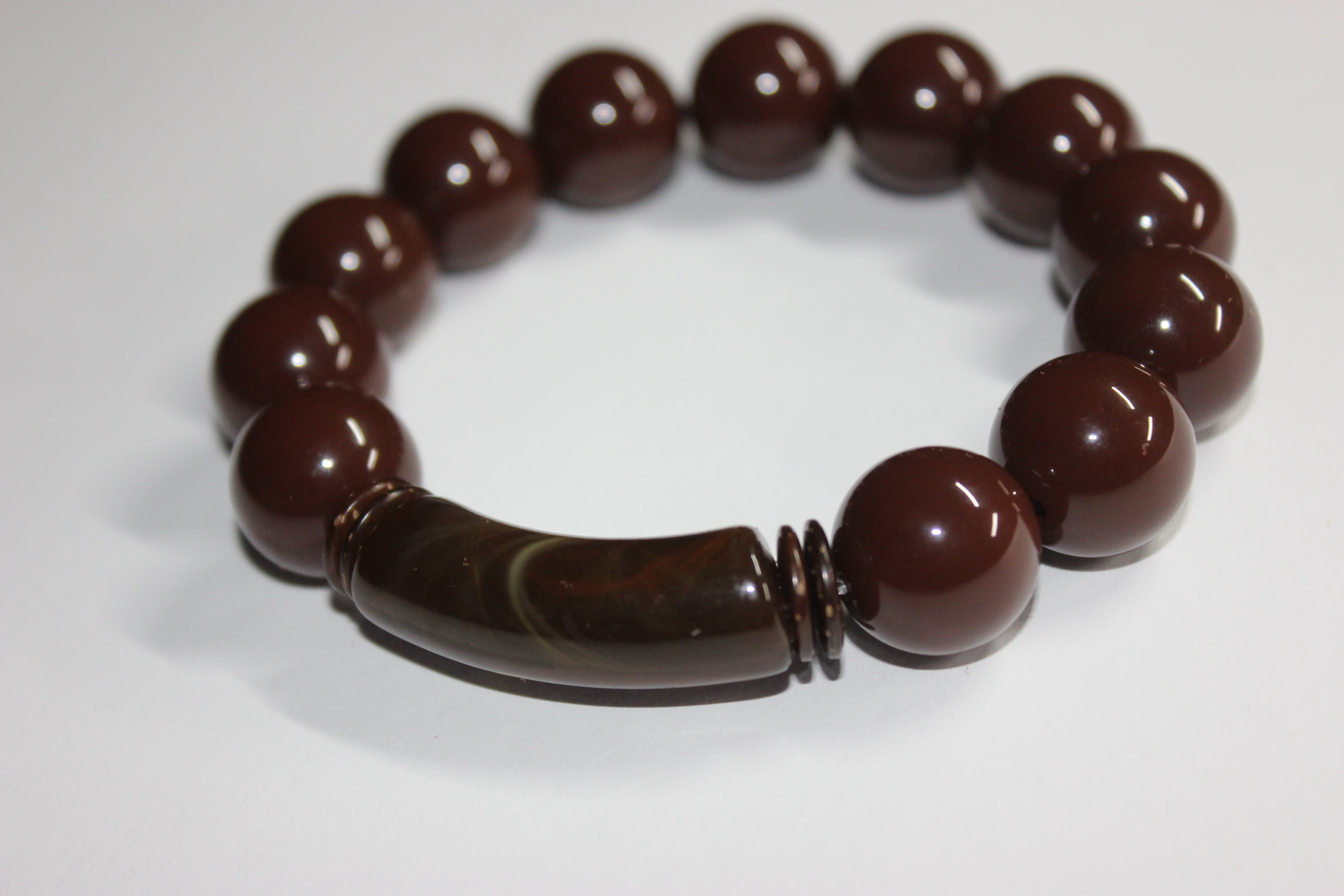 Chocolate Brown Beaded Bracelet