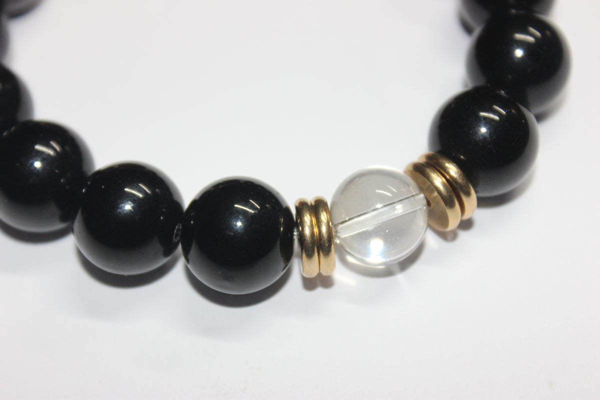 Shadi Beaded Bracelet with Gold