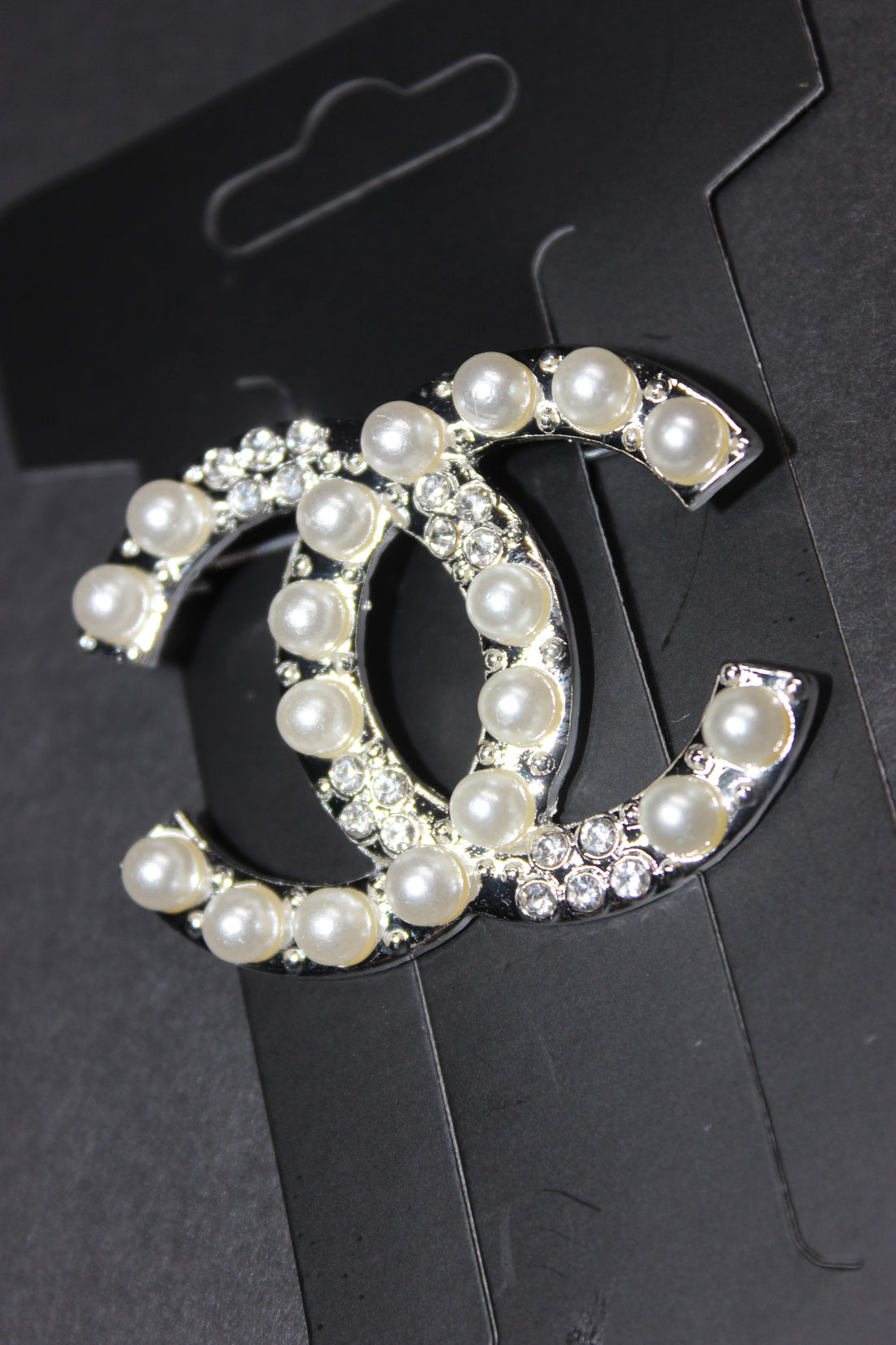 Silver Pearl Brooch Pin