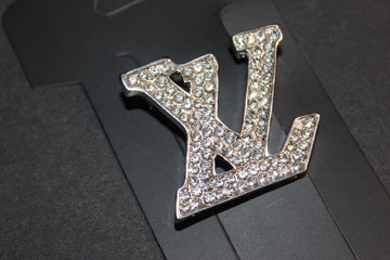 Silver Rhinestone Brooch Pin