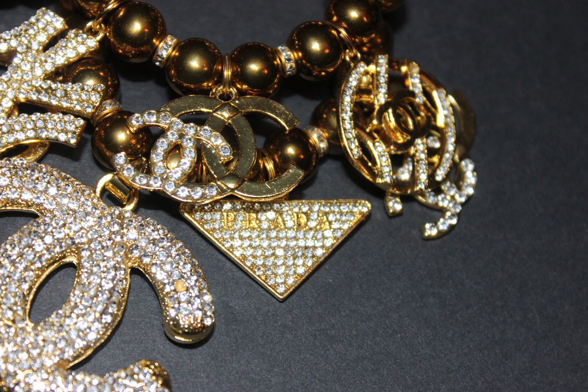 2 Piece Sìrai Gold Charm Bracelet Set