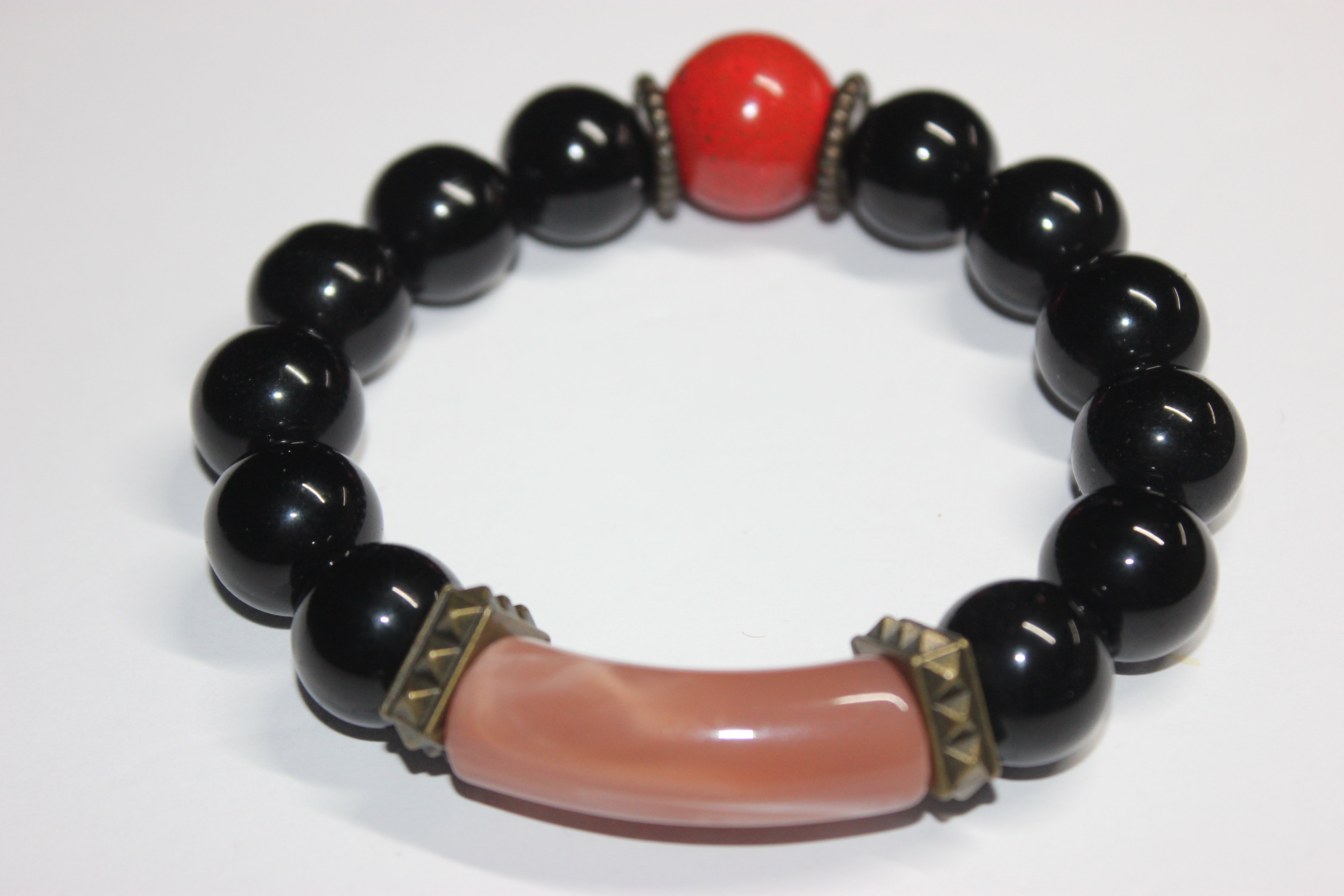 Pàralov Black Beaded Bracelet