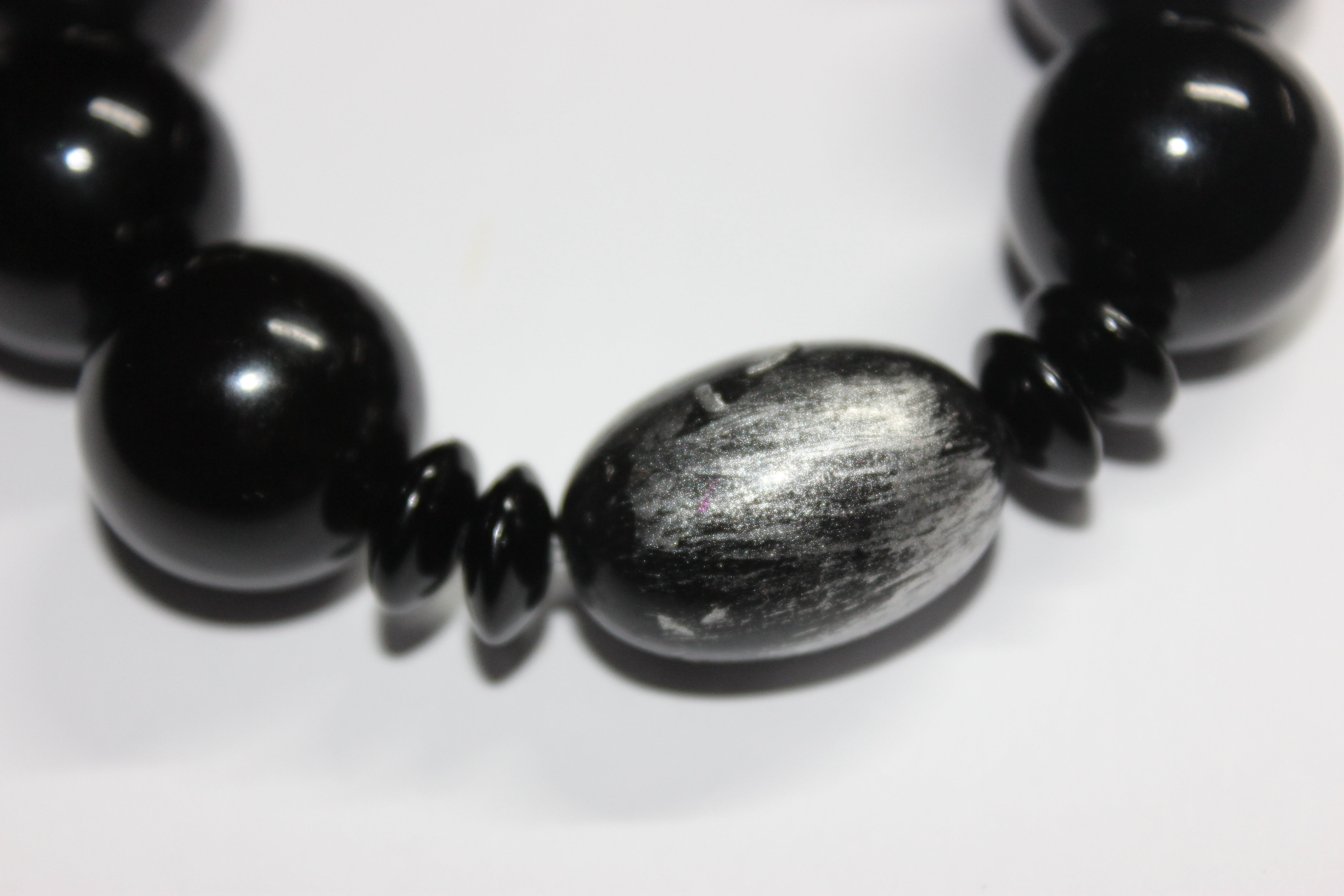 Black & Grey Beaded Bracelet