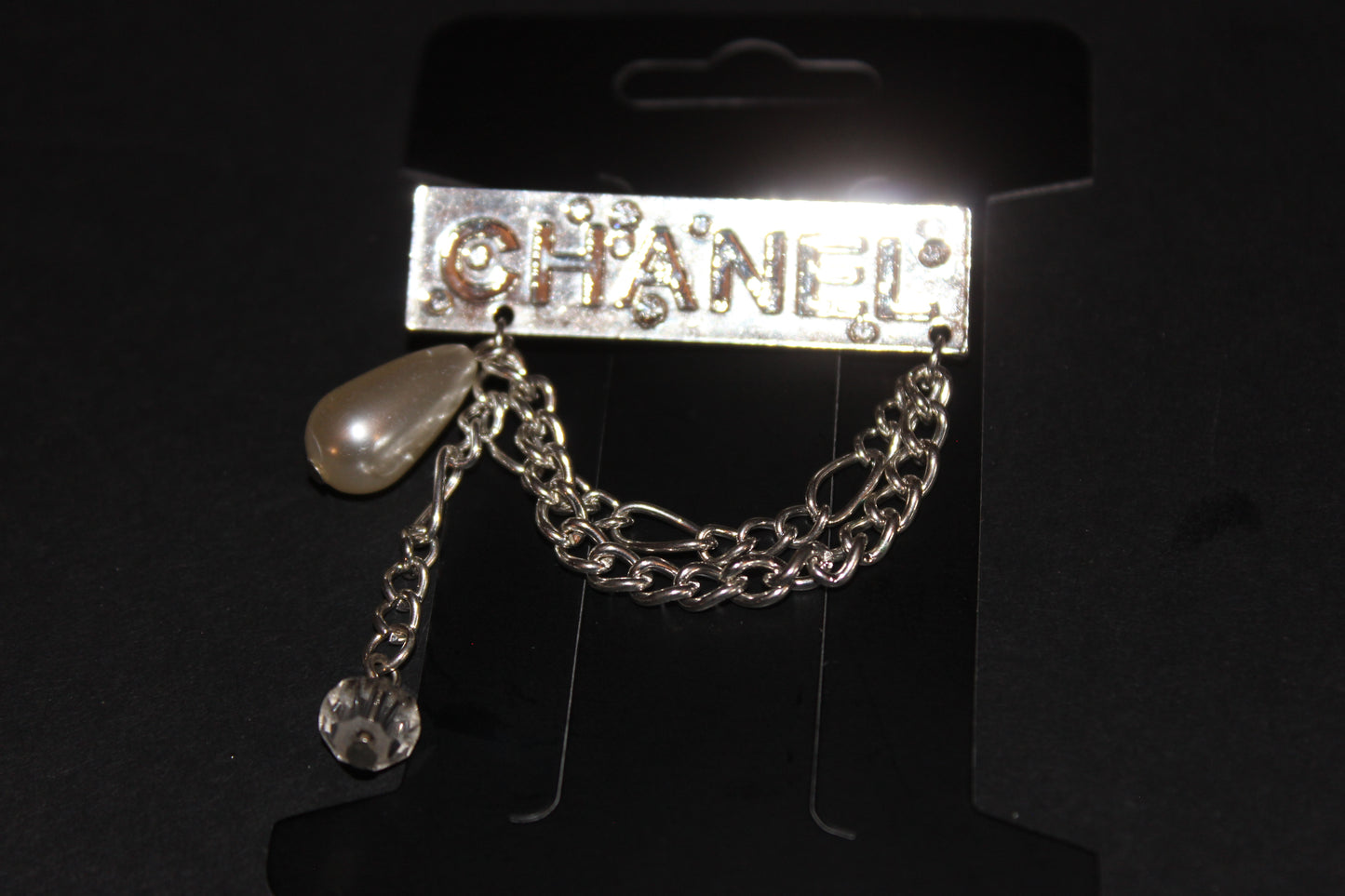 Silver & Pearl Brooch Pin