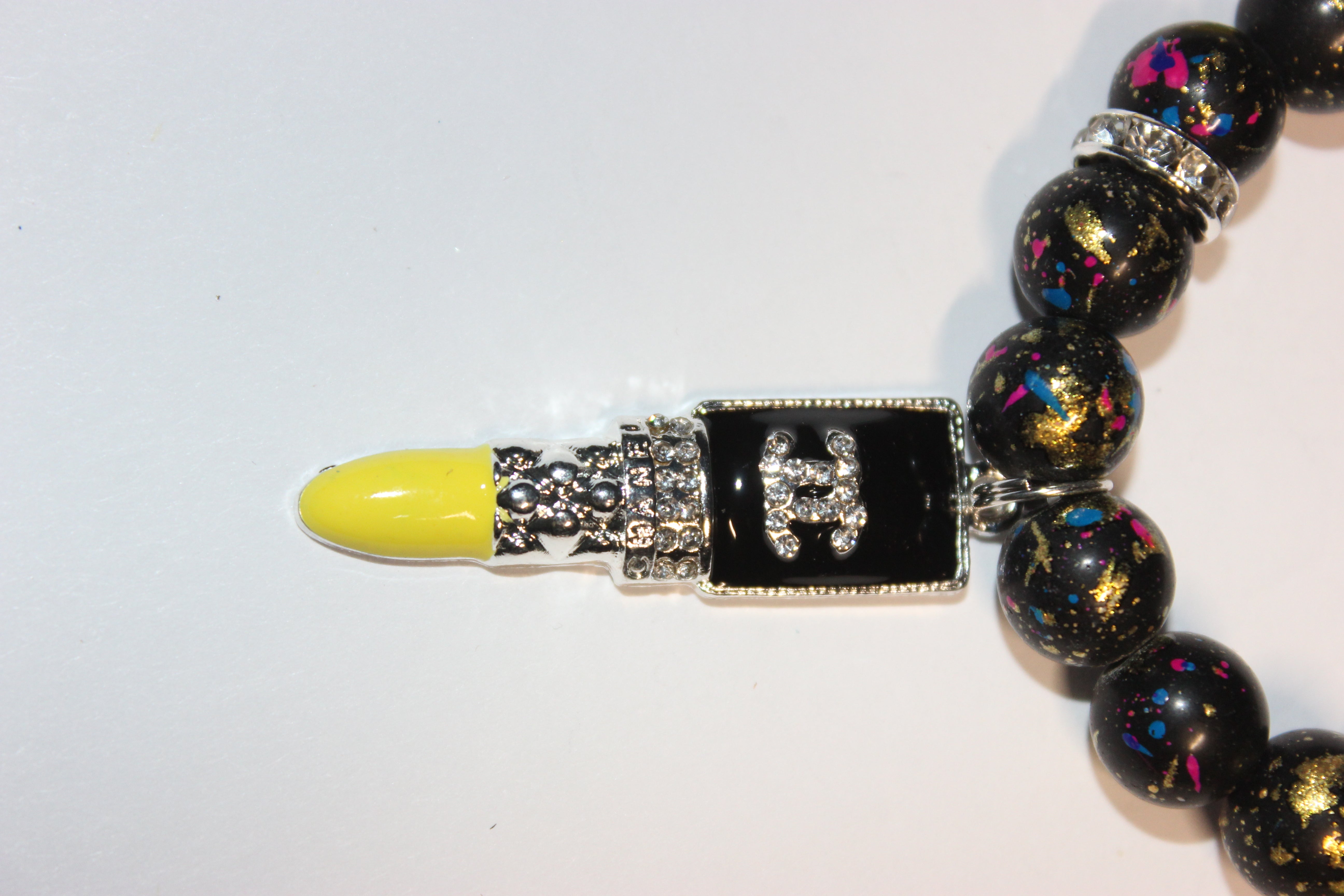 Black & Yellow Charm Bracelet (1)