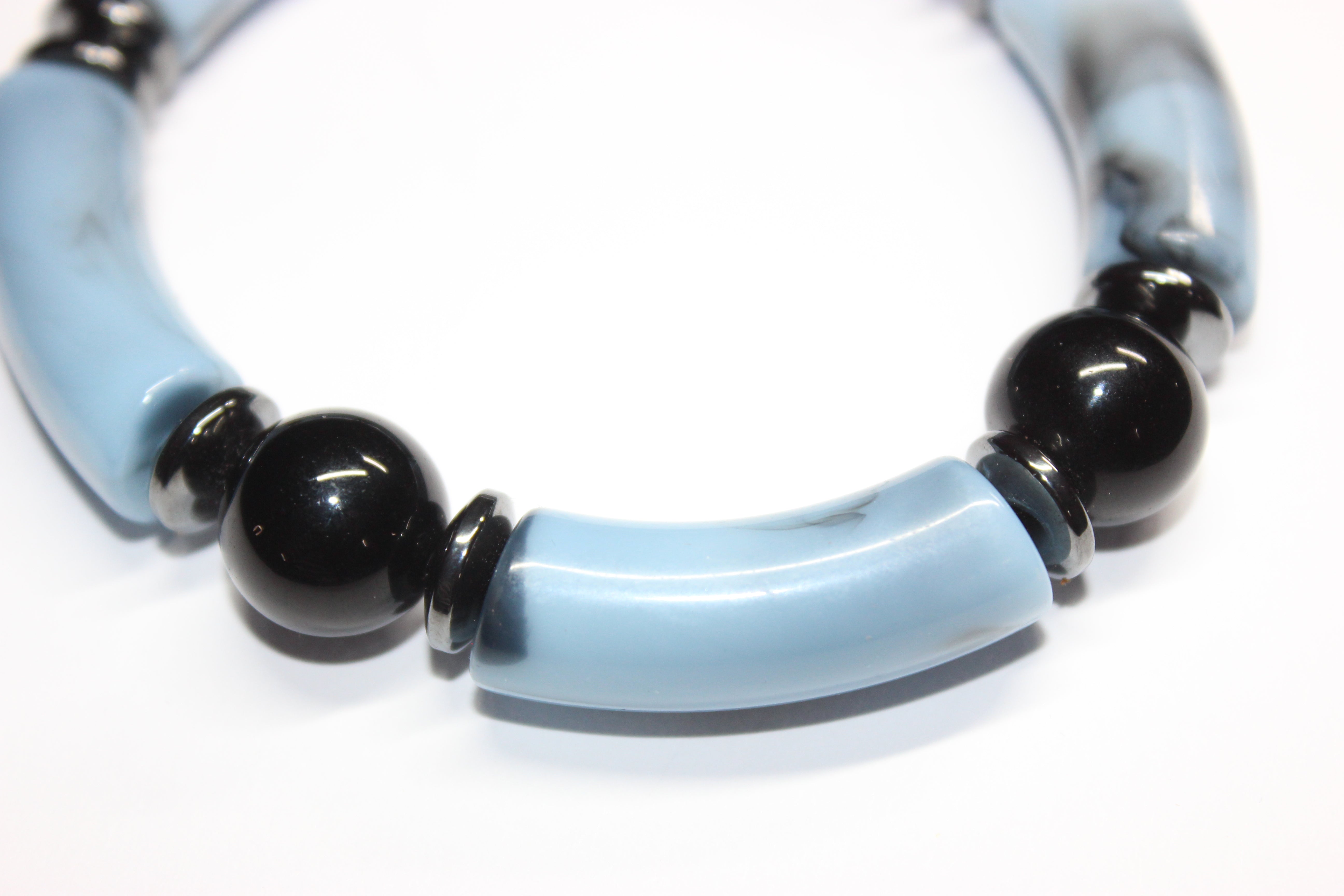 Shades Of Marble Blue & Black Onré Bracelet