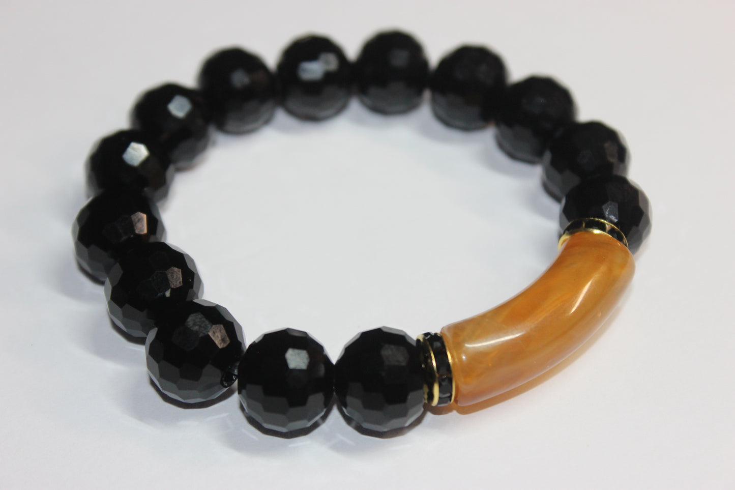 Topaz Marble/Gold Black Ice Bracelet