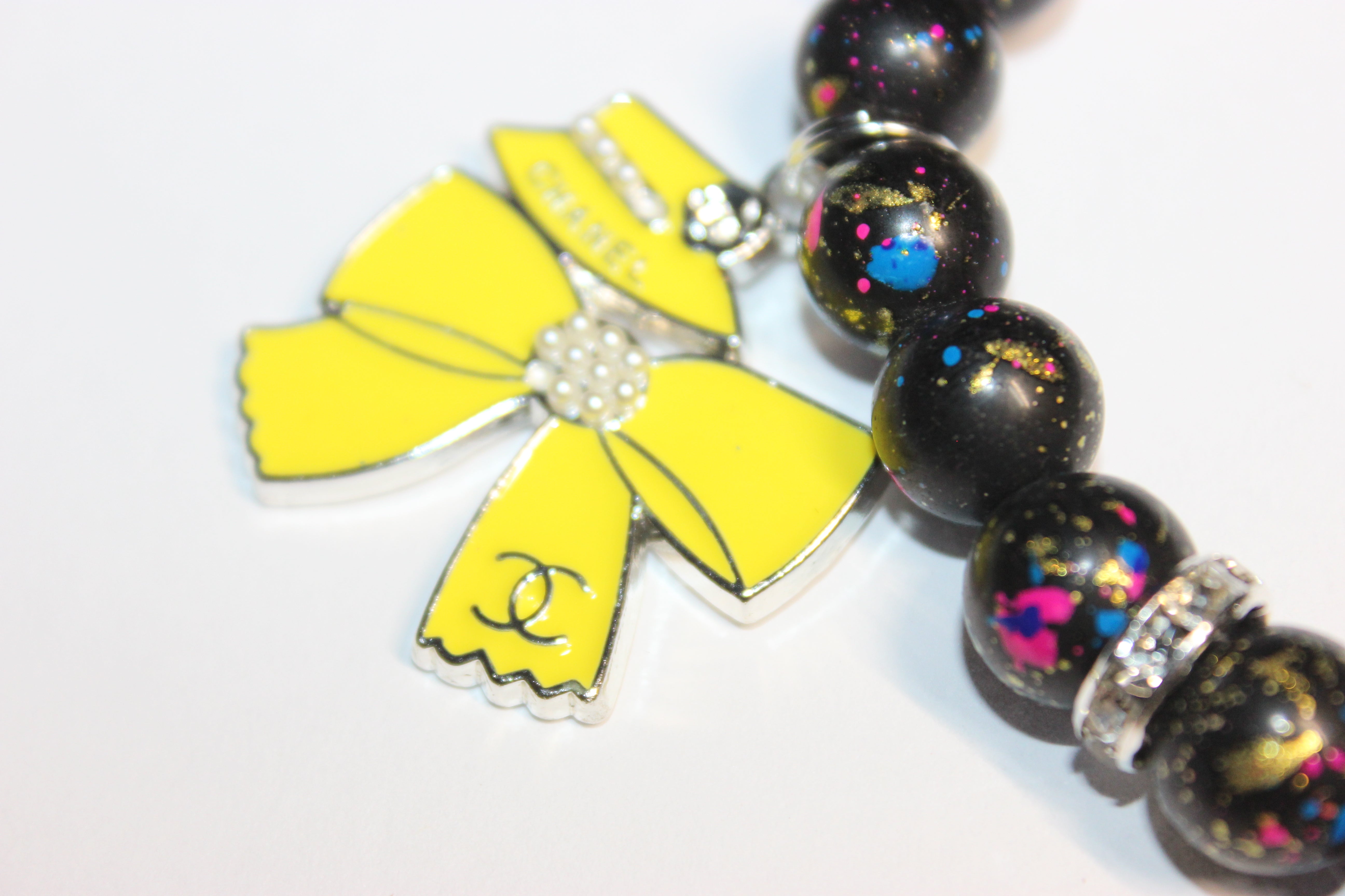 Black & Yellow Charm Bracelet (1)