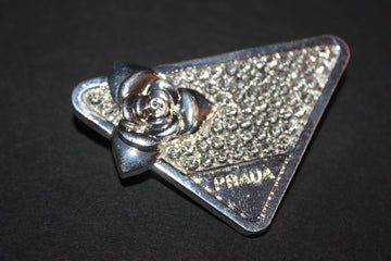 Silver Rhinestone Brooch Pin