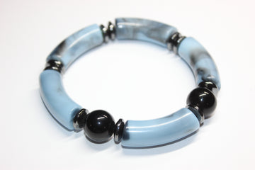 Shades Of Marble Blue & Black Onré Bracelet