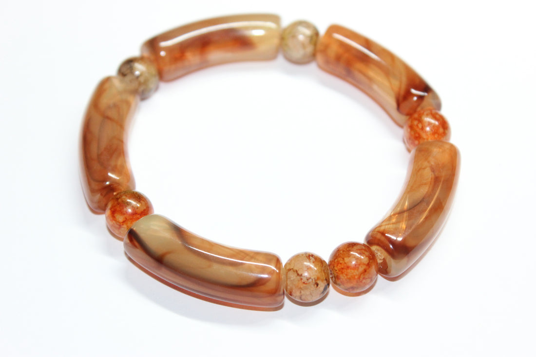 Shades Of Topaz Beaded Bracelet