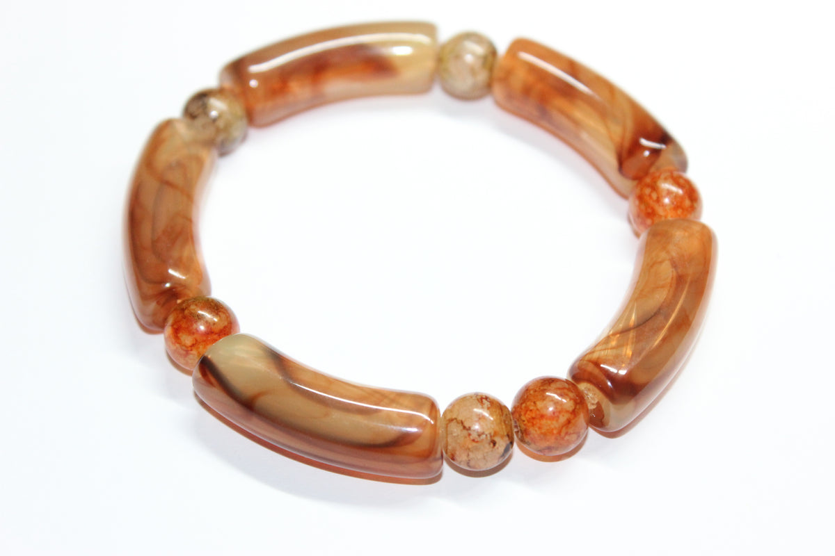 Shades Of Topaz Beaded Bracelet