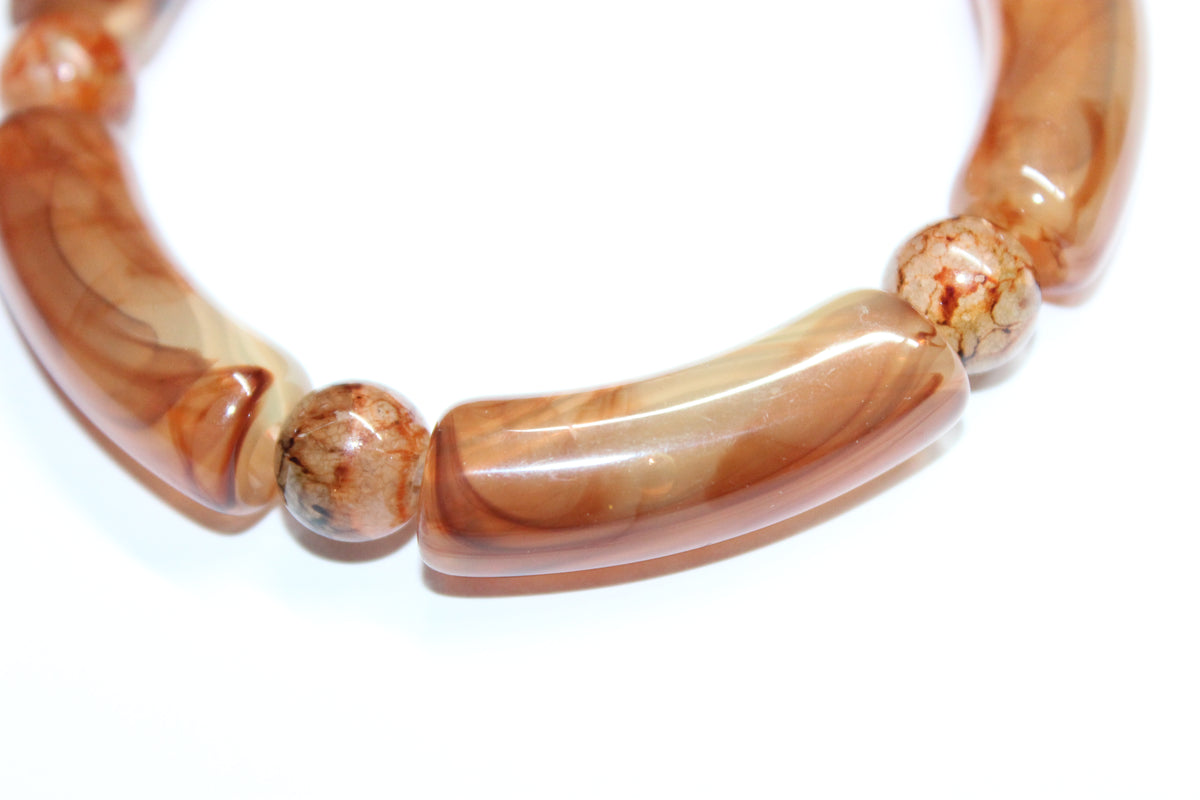 Shades Of Topaz Beaded Bracelet