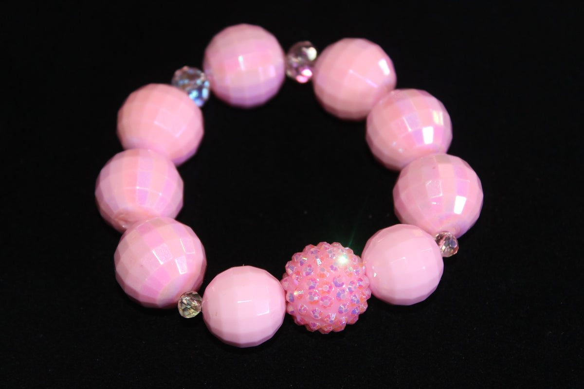 Shades Of Pink Large Beaded Bracelet