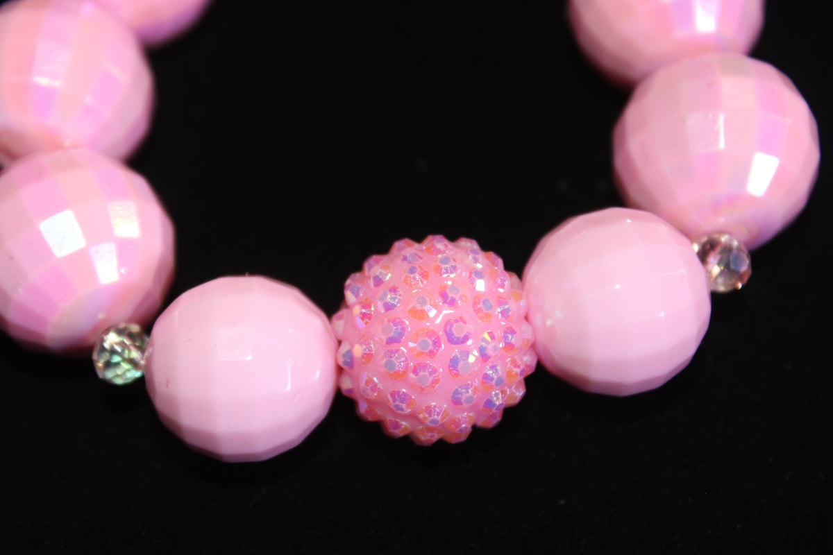Shades Of Pink Large Beaded Bracelet