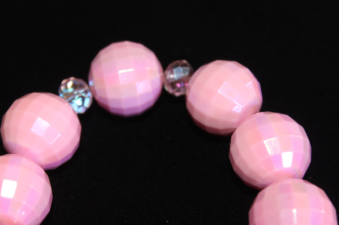 Shades Of Pink Large Beaded Bracelet