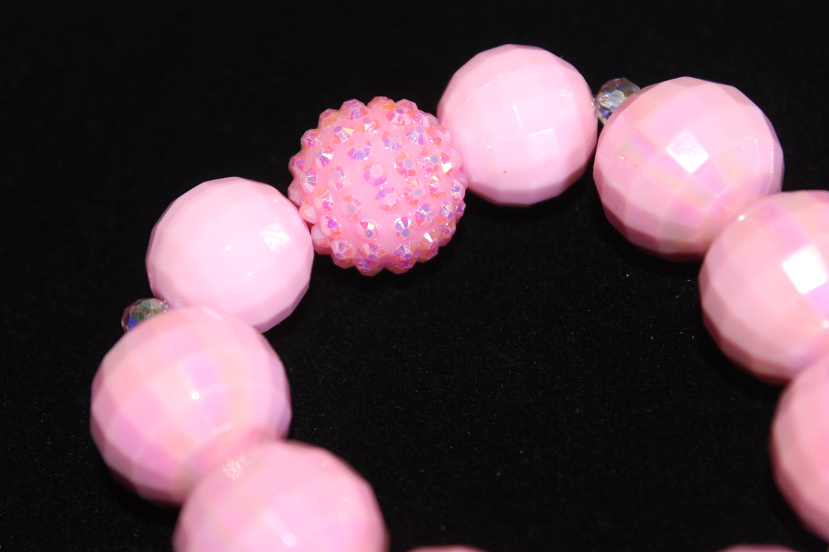 Shades Of Pink Large Beaded Bracelet