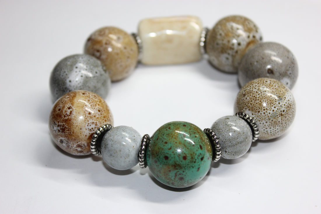 CarrÀge Large Beaded Bracelet