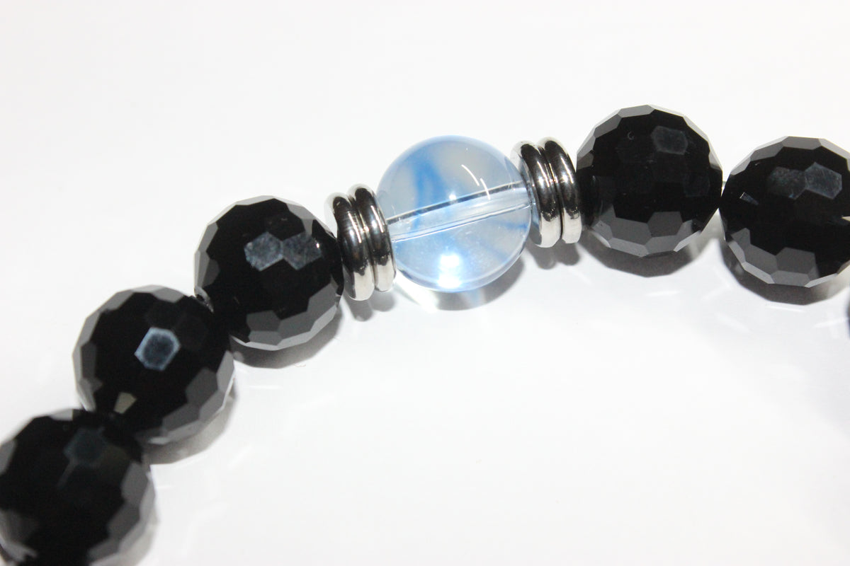 Shades Of Blue & Black Ice Bracelet