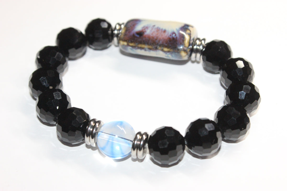 Shades Of Blue & Black Ice Bracelet