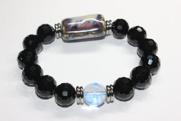 Shades Of Blue & Black Ice Bracelet
