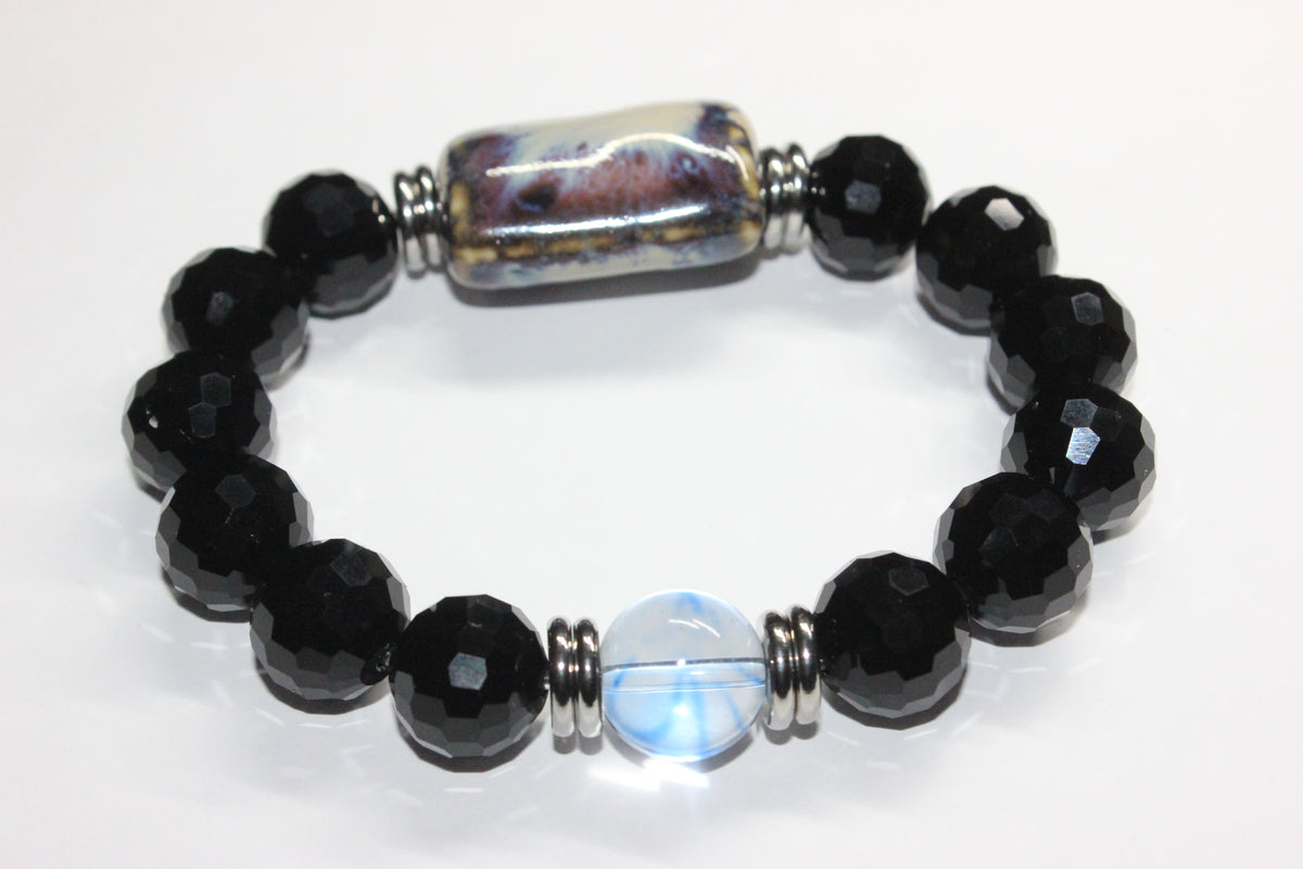 Shades Of Blue & Black Ice Bracelet