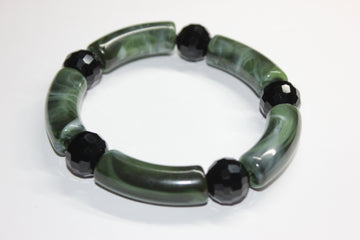 Shades Of Green & Black Ice Bracelet