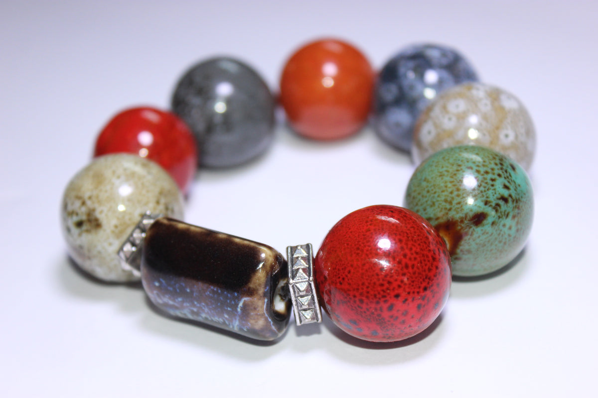 Voltrî Large Gemstone Beaded Bracelet