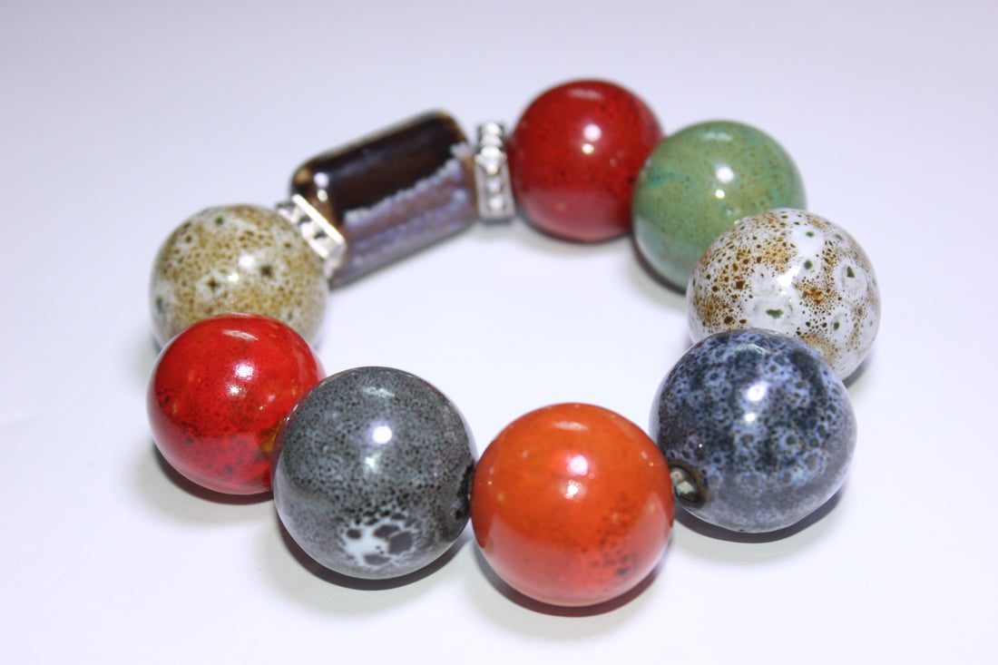 Voltrî Large Gemstone Beaded Bracelet