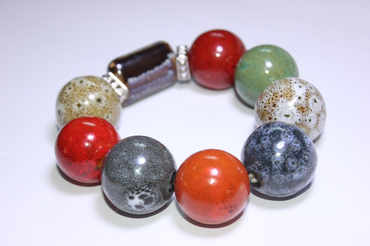 Voltrî Large Gemstone Beaded Bracelet